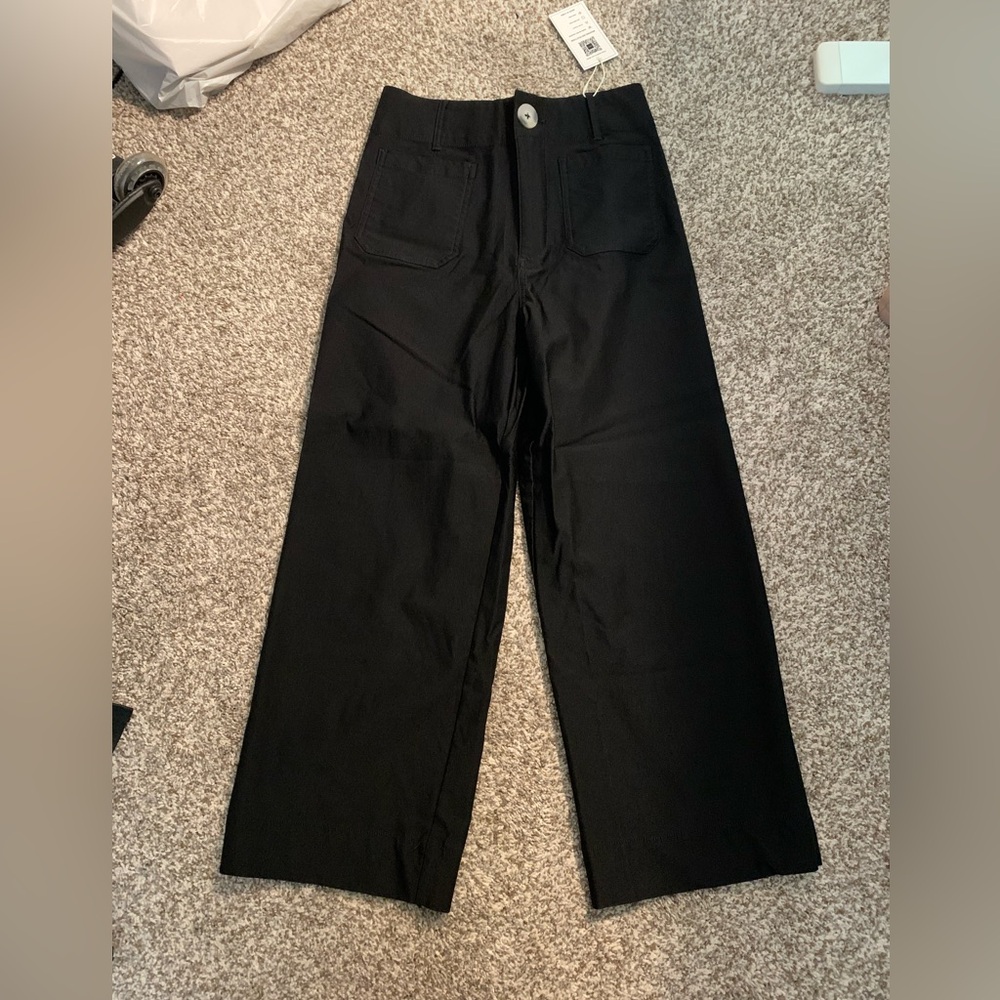 NWT Amazon Women's Black Wide Leg, High Waist Pants